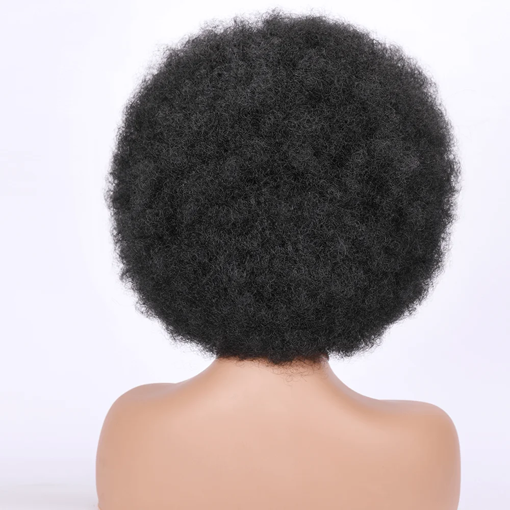 شعر مستعار أفريقي مجعد غريب مع الانفجارات ، شعر مستعار أفريقي صناعي ، مقاوم للحرارة ، زي نطاط ، حفلة تنكرية #4