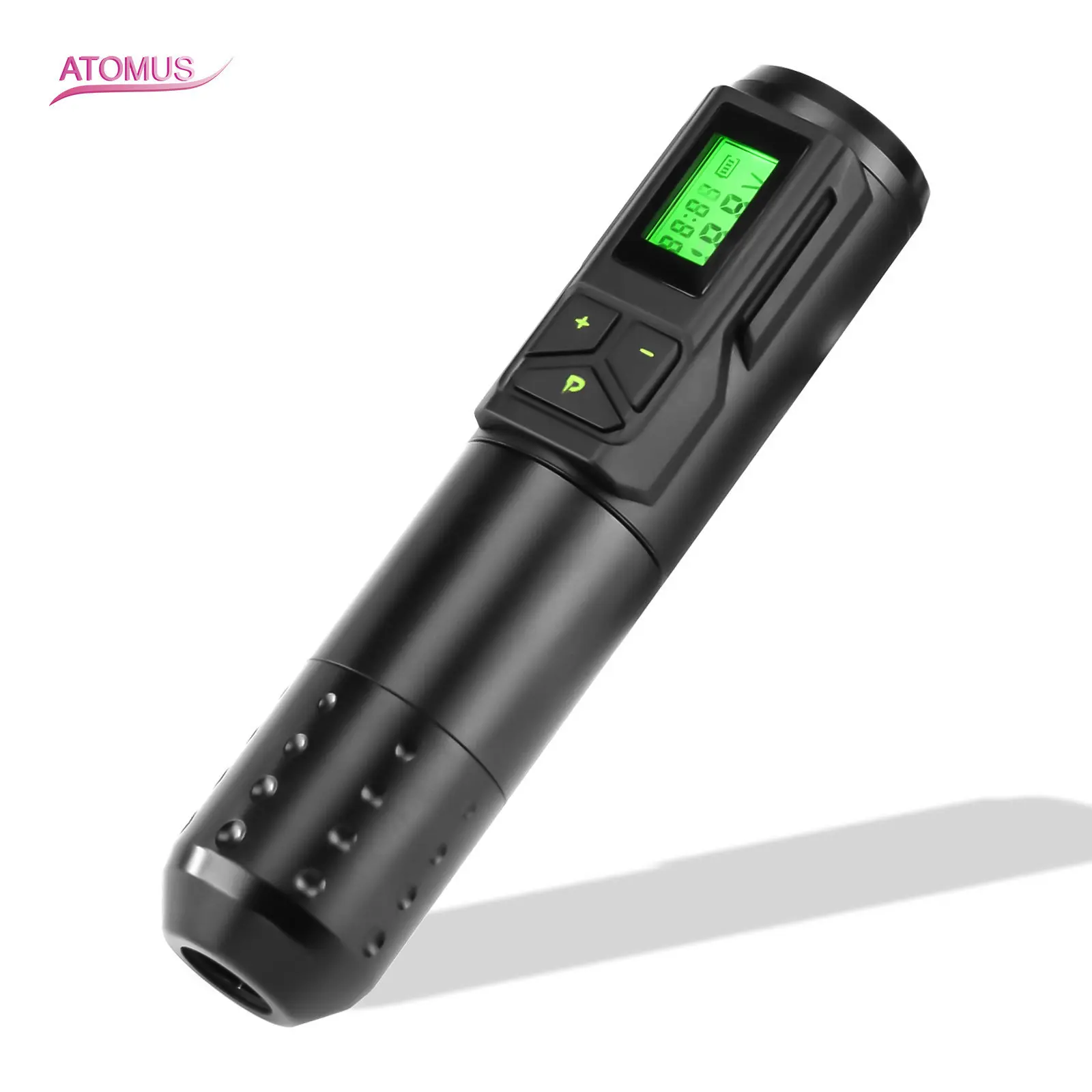 

Black Qiongqi Adjustable Wireless Power Long Pen Coreless Motor Tattoo Machine With USB Charging Cable Mini Tattoo Pen