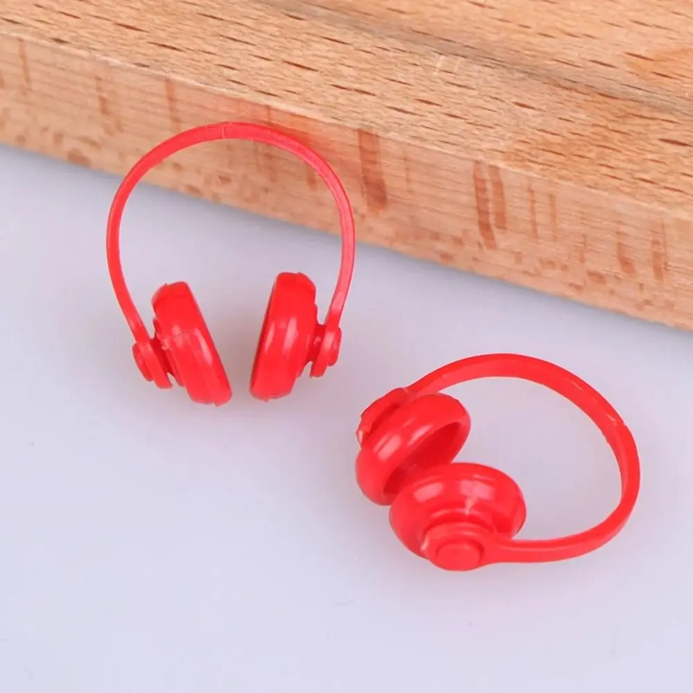 Dollhouse Props Dollhouse Headphone Model Plastic 1/12 Scale Miniature Headset Model Classic Toys Miniatures Wireless Earphone