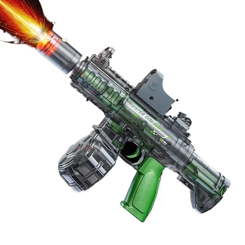 2025 جديد مدفع المياه M416 لعبة كهربائية ارتفاع ضغط التلقائي بالكامل M416 بندقية الكبار الفتيان والفتيات ألعاب الصيف شاطئ بركة اللعب #1