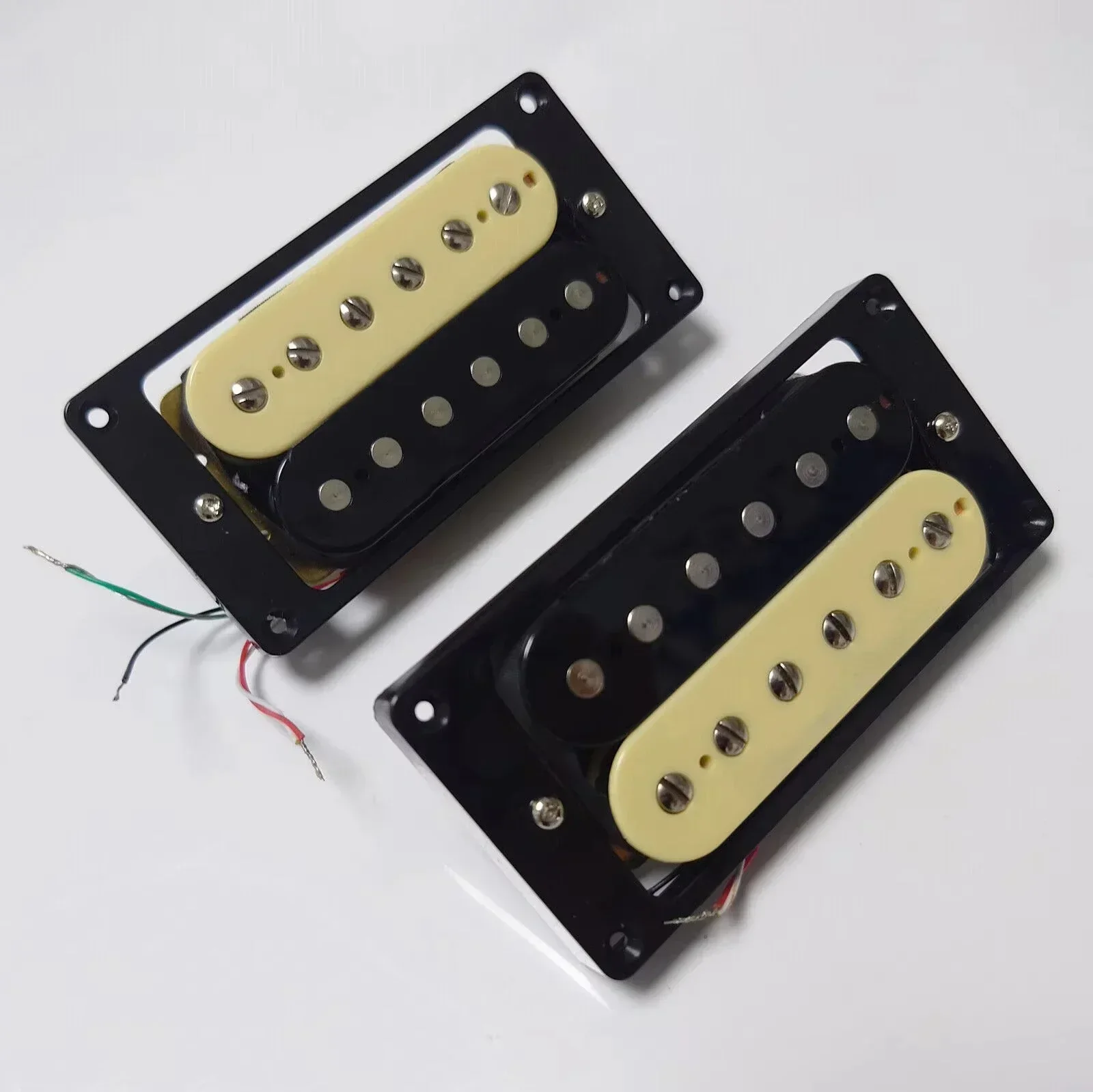 Humbucker Pickup Electric Guitar Pickup with 1V1T Switch Wiring Harness 4C for LP SG Guitar Replacement Parts