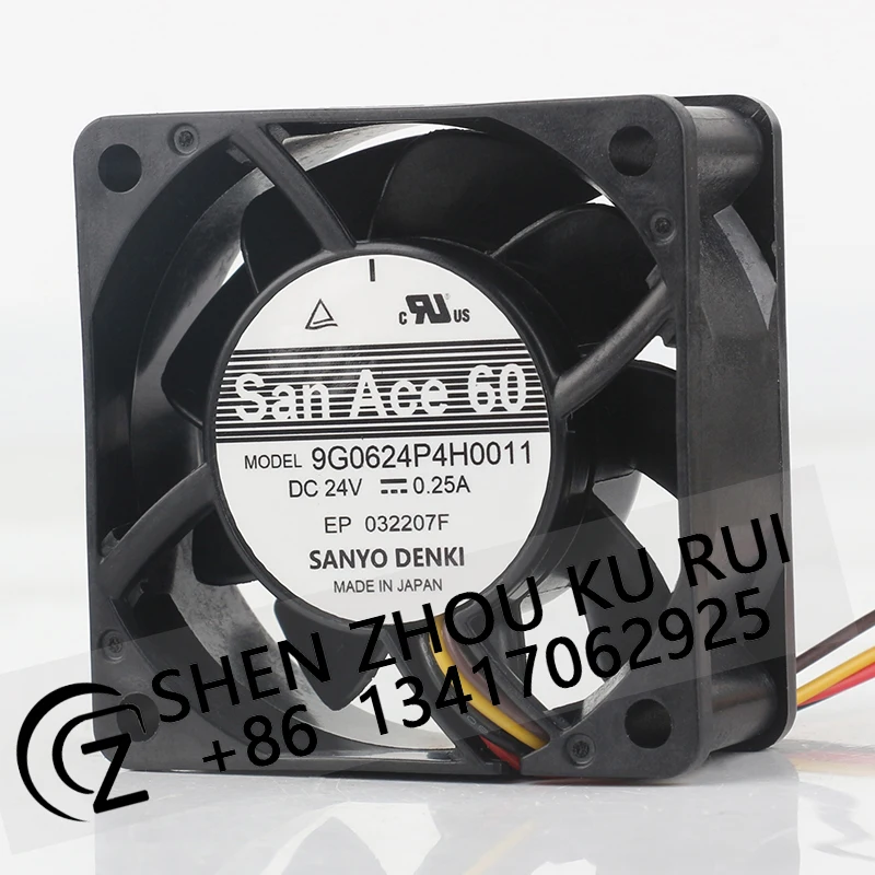 Original new Sanyo 24V 0.25A AC EC 6025 60X60X25MM 6CM Projector Inverter 4-wire low noise 9G0624P4H0011 Coolingfan