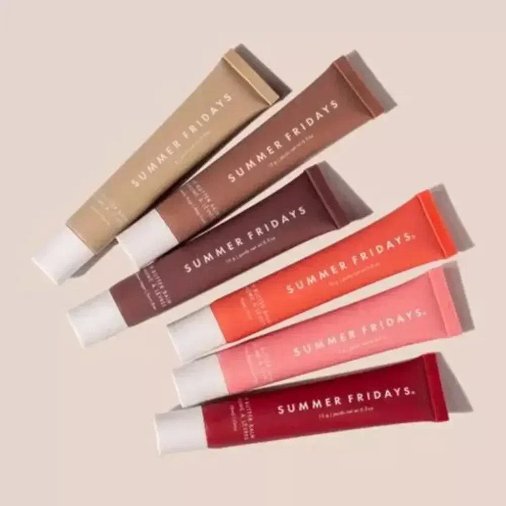 Summer Fridays Lippenbalsam, feuchtigkeitsspendender Spiegel, Lipgloss, Lippe, Vanille, rosa Zucker, Kaffee, Kuchen, Geruch, Lippenstift, transparentes Öl, Make-up