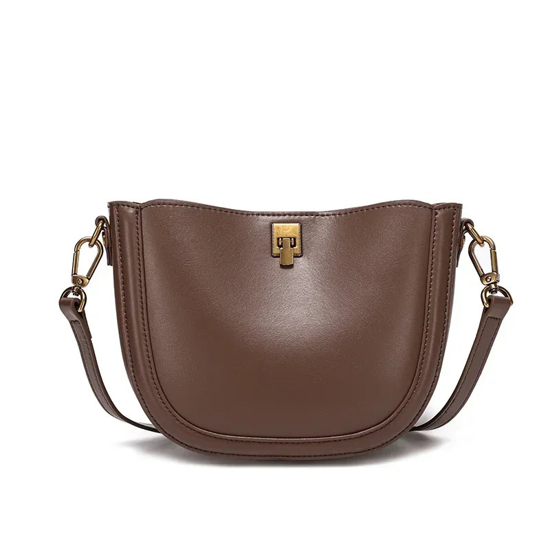 

Women's Cow Genuine leather Handbag Ladies Retro Luxury Cowhide Shoulder Bag Female Fashion High Quality Crossbody Bags for Lady