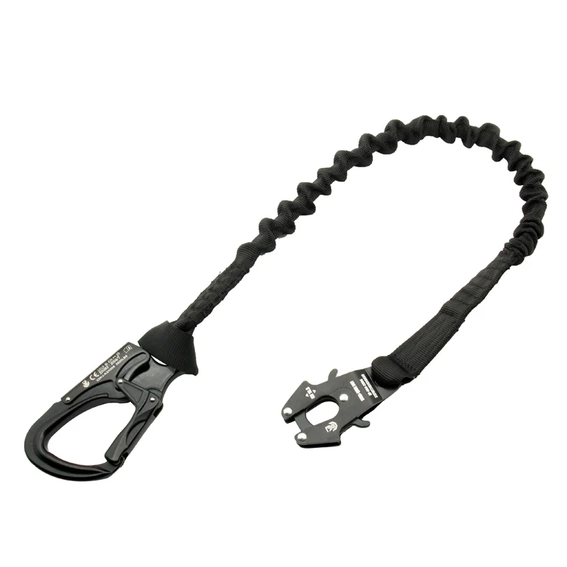 Tactical Personal Retention Lanyard d Buckle Quick Quick Release CE Certification Elastic Safety Rope Double Head Hanging Buckle