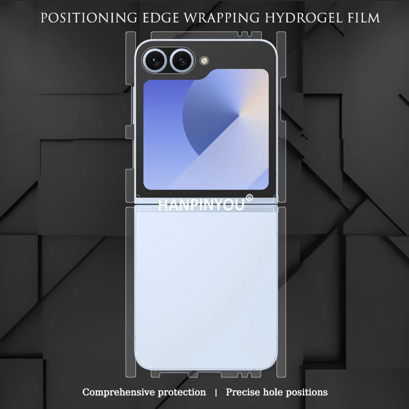 

For Samsung Galaxy Z Flip7 FE Flip6 Positioning Wrap Side Edge Scratch Repair Soft TPU Screen Protector Back Hydrogel Film