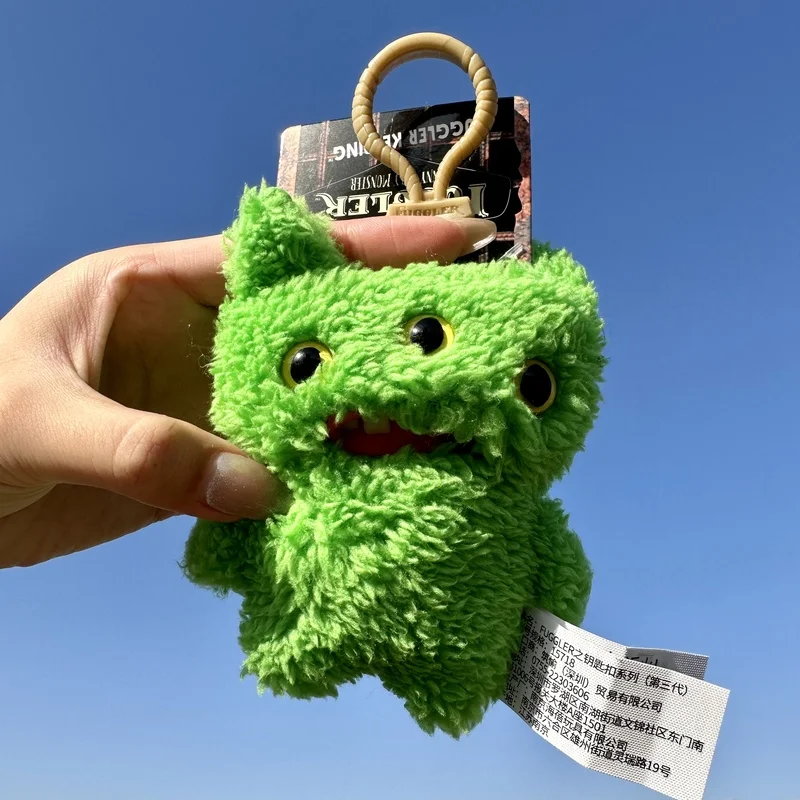 Original Fuggler Funny Ugly Monster Fugg Mr Needles Greedy Grinner Shameless Goof Cute Plush Keychain Collectible Pendant