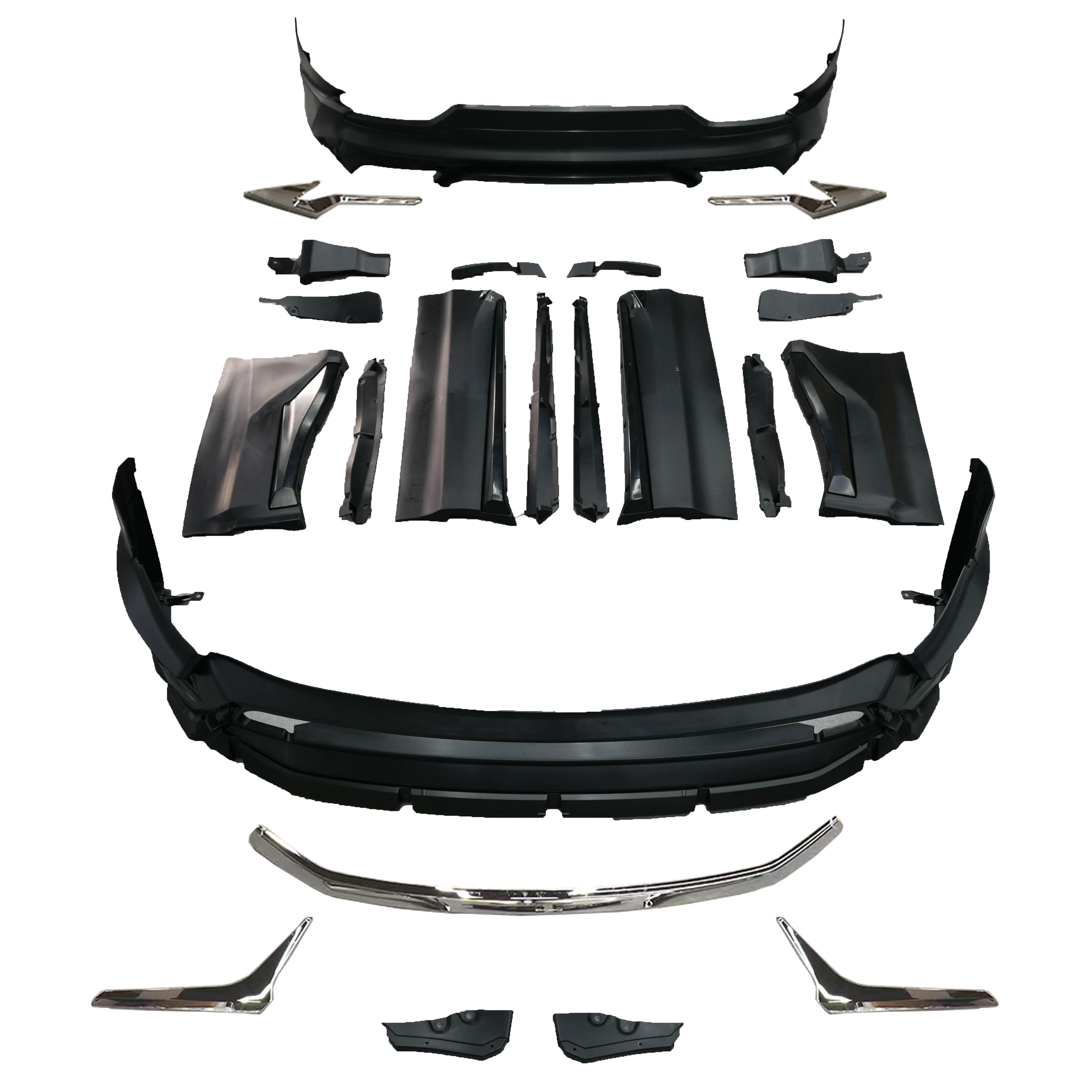 

High quality kit for to yo ta HARRIER 2020 upgrade to modellista small body kit with front lip rear lip and Side skirt