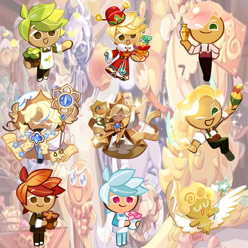 Cookie Run: Kingdom 10CM Restore Cute Chibi GAME Acrylic Stand Figure Desk Decoration for Anime Fans Collectible Toy Keychain