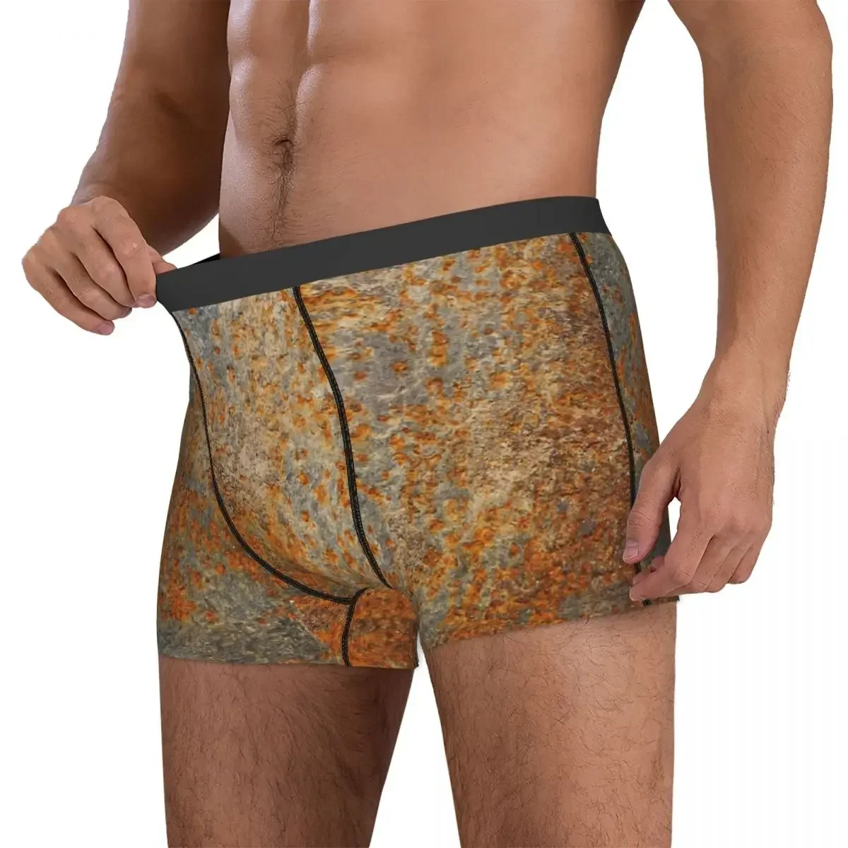 Boxer Underpants Shorts Rust Rusty Texture Panties Men's Soft Underwear for Homme Man Boyfriend Gifts