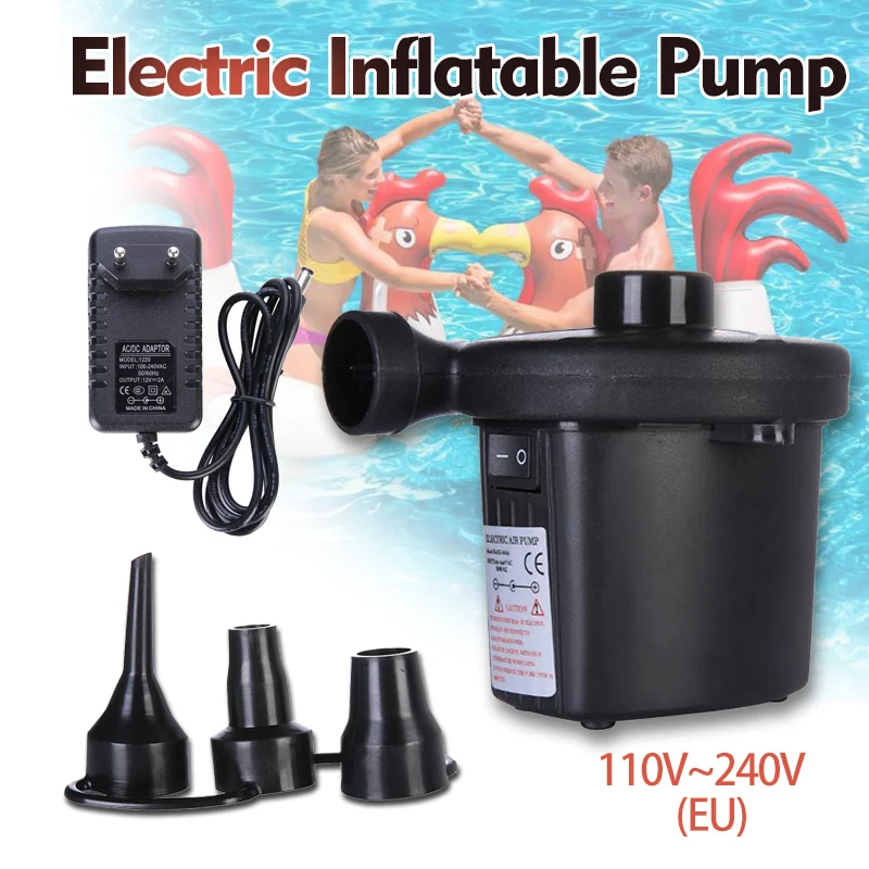 Inflatable  Electric Air Pump European Plug Portable Quick 110V~240V Household Inflation Pump Small Air Pump for Car Home