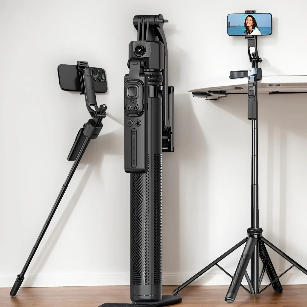 

Новый штатив C17 с автоматическим отслеживанием лиц, 1,63 м, выдвижной штатив с автоматическим отслеживанием лица, палка для селфи для видео, видеоблогов, прямой трансляции