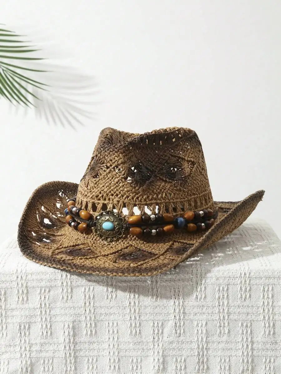 1 Peça Chapéu de Cowboy Unisse - Cowboy Hat Straw avaliação e preço