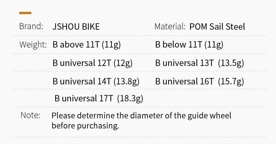 JSHOUBIKE Fahrrad Riemenscheibe Lager Rad 11T 12T 13T14T15T16T17T Rennrad Führungsrad für Shimano Sram MTB Jockey Schaltwerk – Detail 11