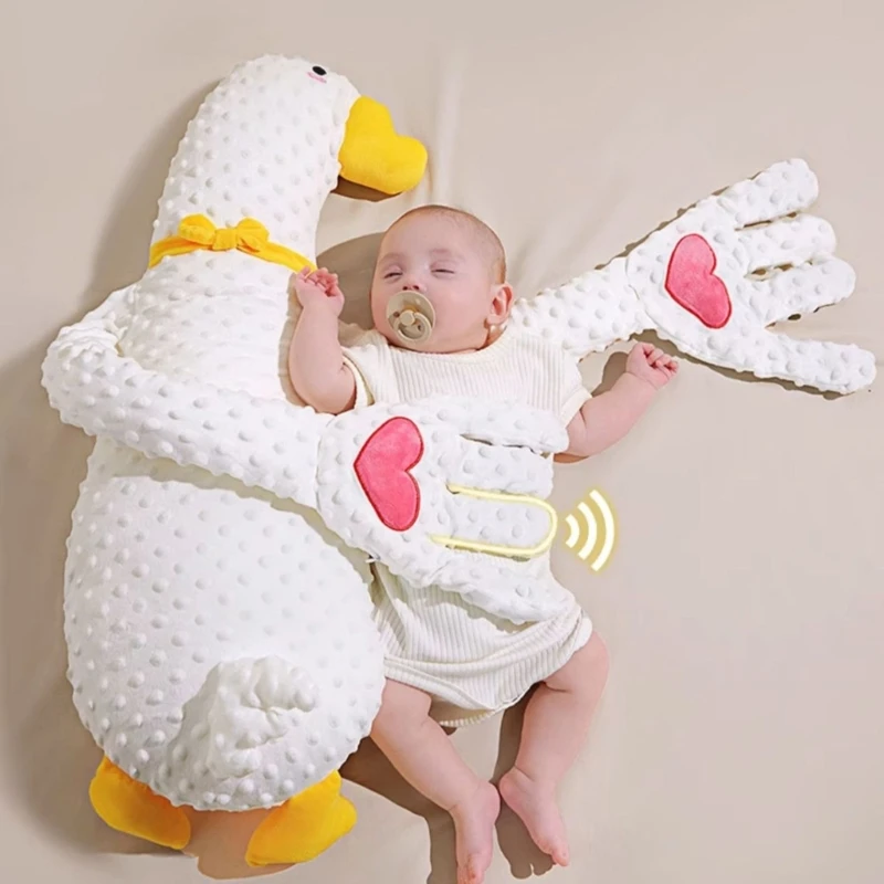 Automatic Big White Goose Baby Exhaust Pillow Soothes Beats Soothes Her Palm Baby Sleeps On Her Own