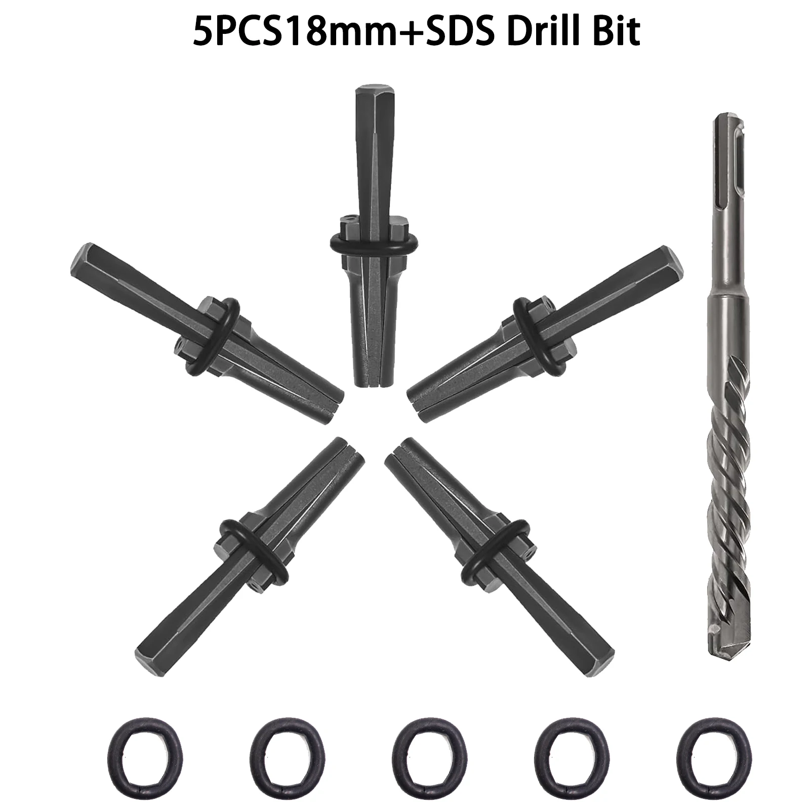 حجر الفاصل عالية صلابة روك الفاصل إسفين SDS مثقاب الخشب عالية الكربون الصلب ورشة عمل أدوات يدوية 5X16 مللي متر مقسم الصخور #5