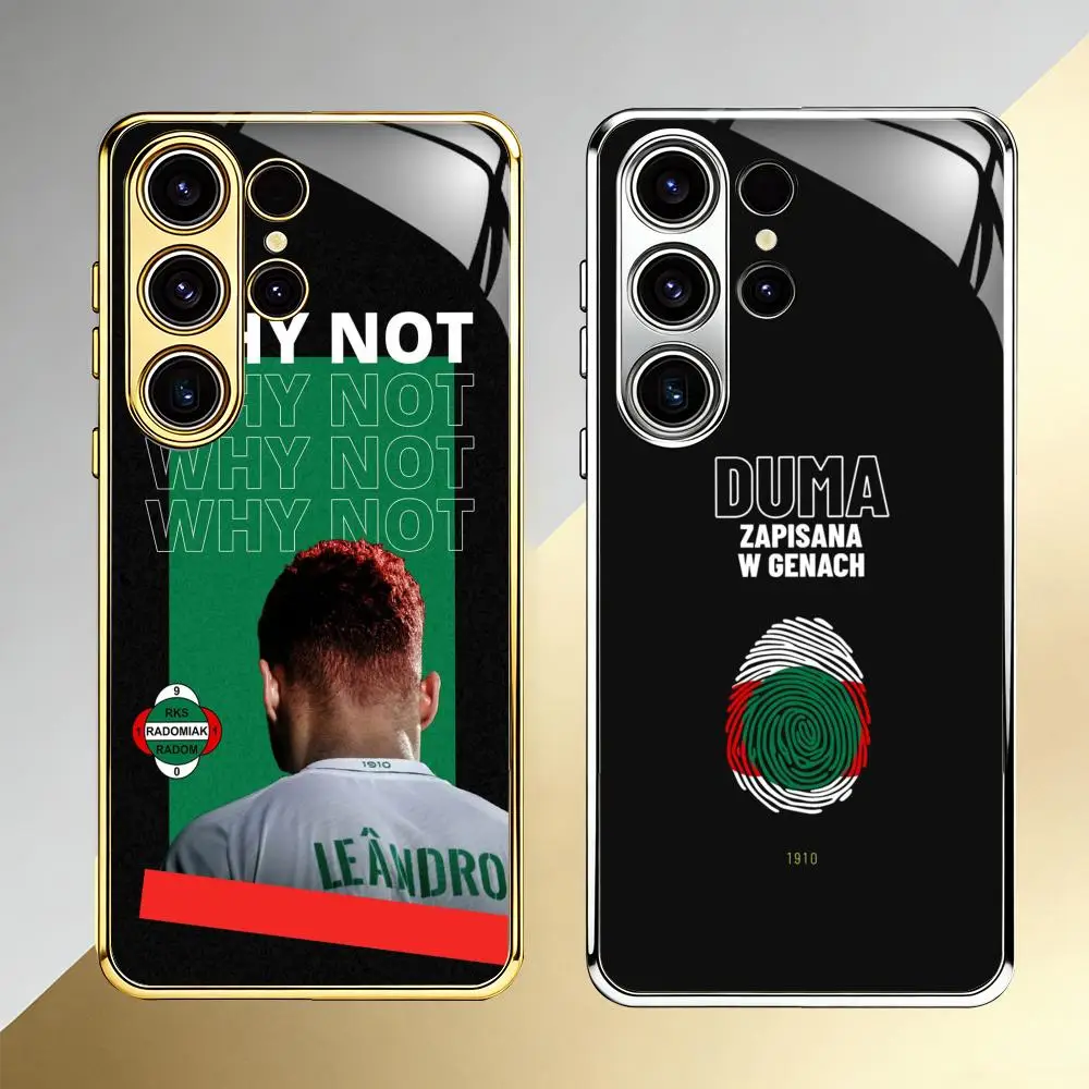 Чехол для телефона Fashion Club Radomiak Radom для Samsung S26 S25 S24 S23 S22 S21 Plus Ultra FE Edge с гальванизированным стеклом