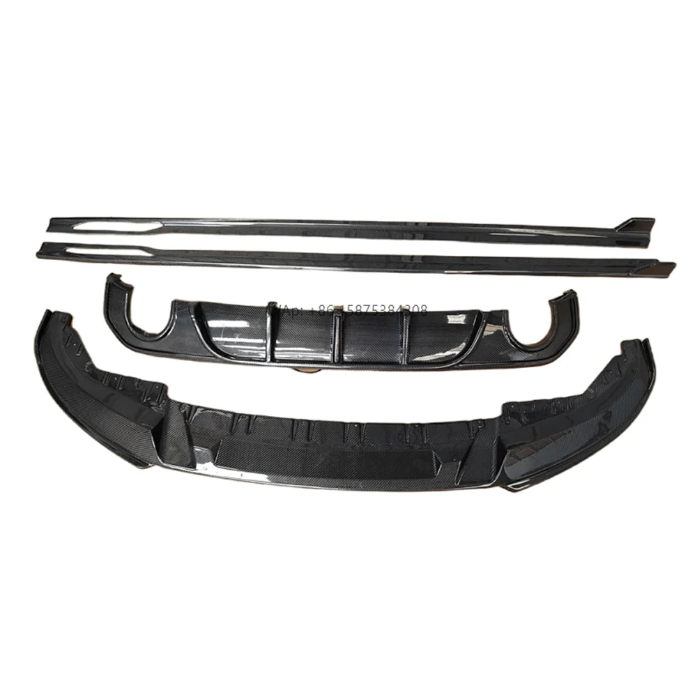

3D Style Carbon Fiber Front Lip Side Skirt Rear Diffuser Body Kit for 2020+ 4 Series G26 Upgrade