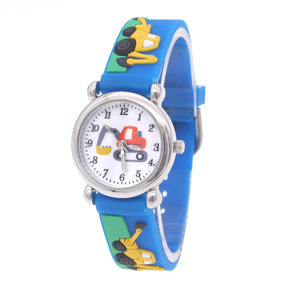 Neue 3D Cartoon mode silikon zebra Giraffe kinder Uhr Kinder Mädchen Jungen Studenten Quarz Armbanduhren relogio kol uhr