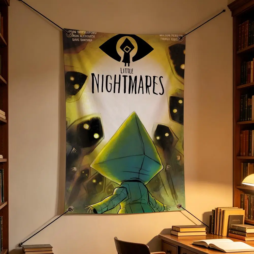 Game Little Nightmares Dark Horror Flags Personalized Flag Room Dorm Camping Picnic Garage Bar Indoor Outdoor Wall Decor