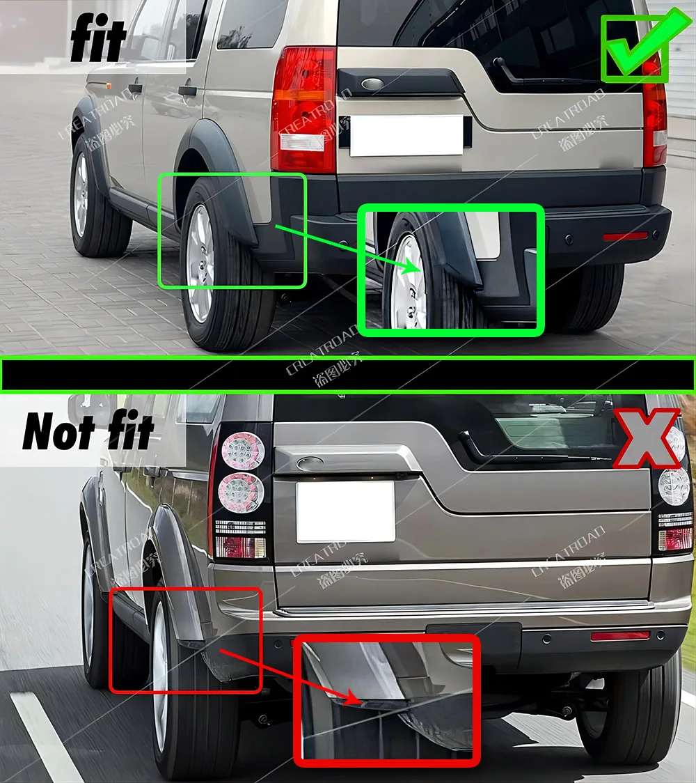 FIT FOR LAND ROVER DISCOVERY 3 2004 2005 2006 2007 2008 LR3 MUDFLAPS MUD FLAP SPLASH GUARD MUDGUARDS FENDER ACCESSORIES