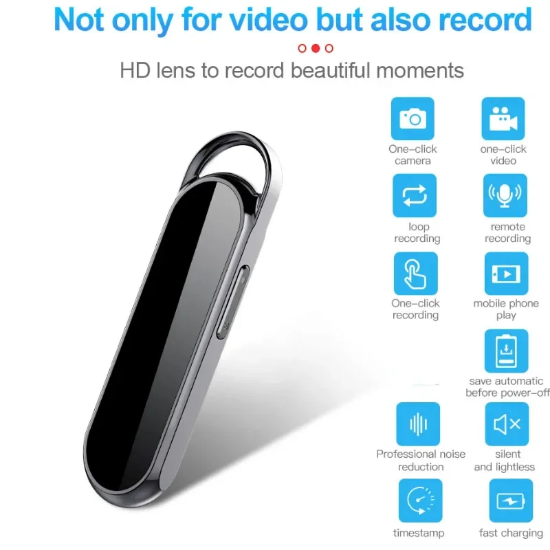 Câmera de ação oculta 1080p, ângulo de visão amplo, portátil, pequeno, áudio, vídeo, voz, dv, ditaphone, 4-128gb, gravador digtal