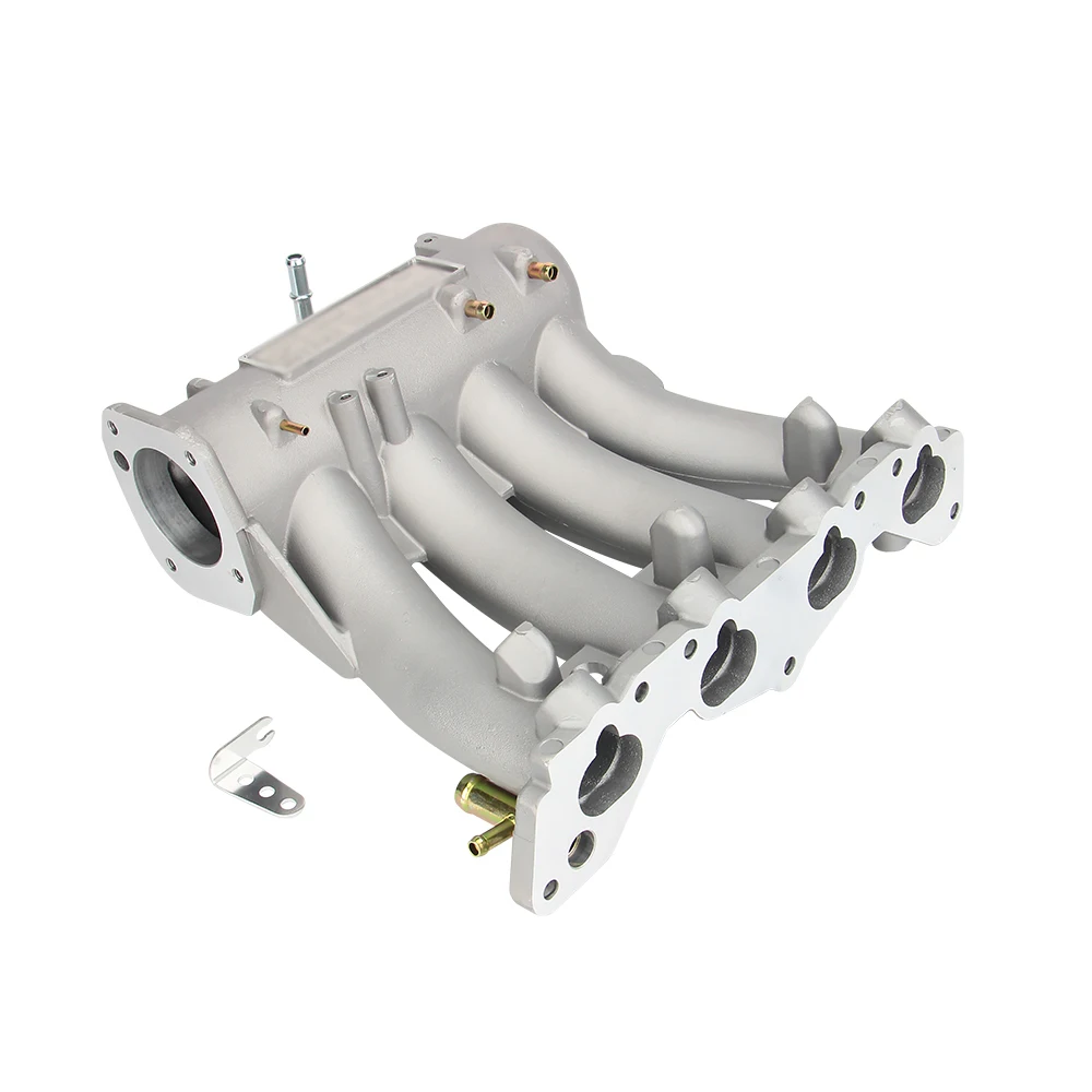 The new car intake manifold black and silver are suitable for Honda Civic D series 88-00 intake manifold modified intake manifol