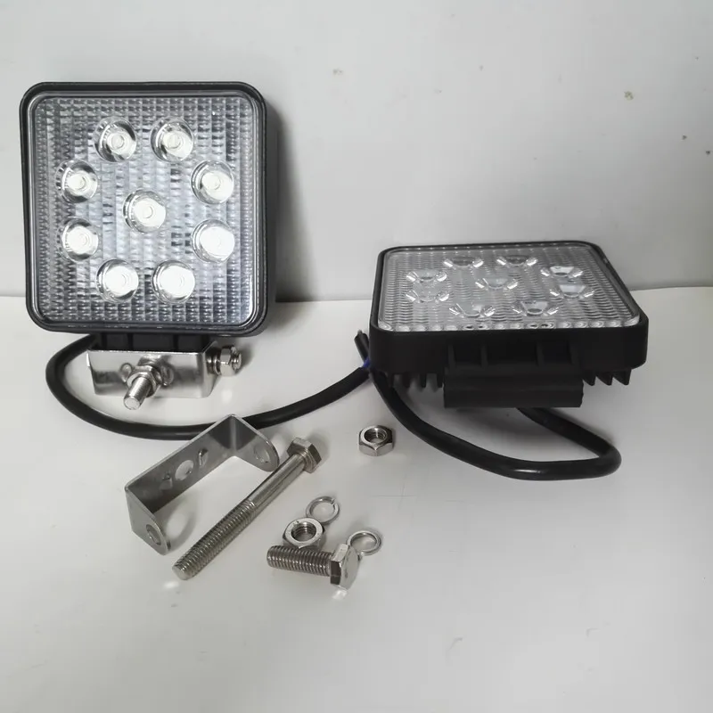 Faro delantero LED de cc 12-80V 24V 36V 48V 60V 72V, montaje de luz de trabajo IP65, carretilla elevadora, excavadora, 2 unids/lote