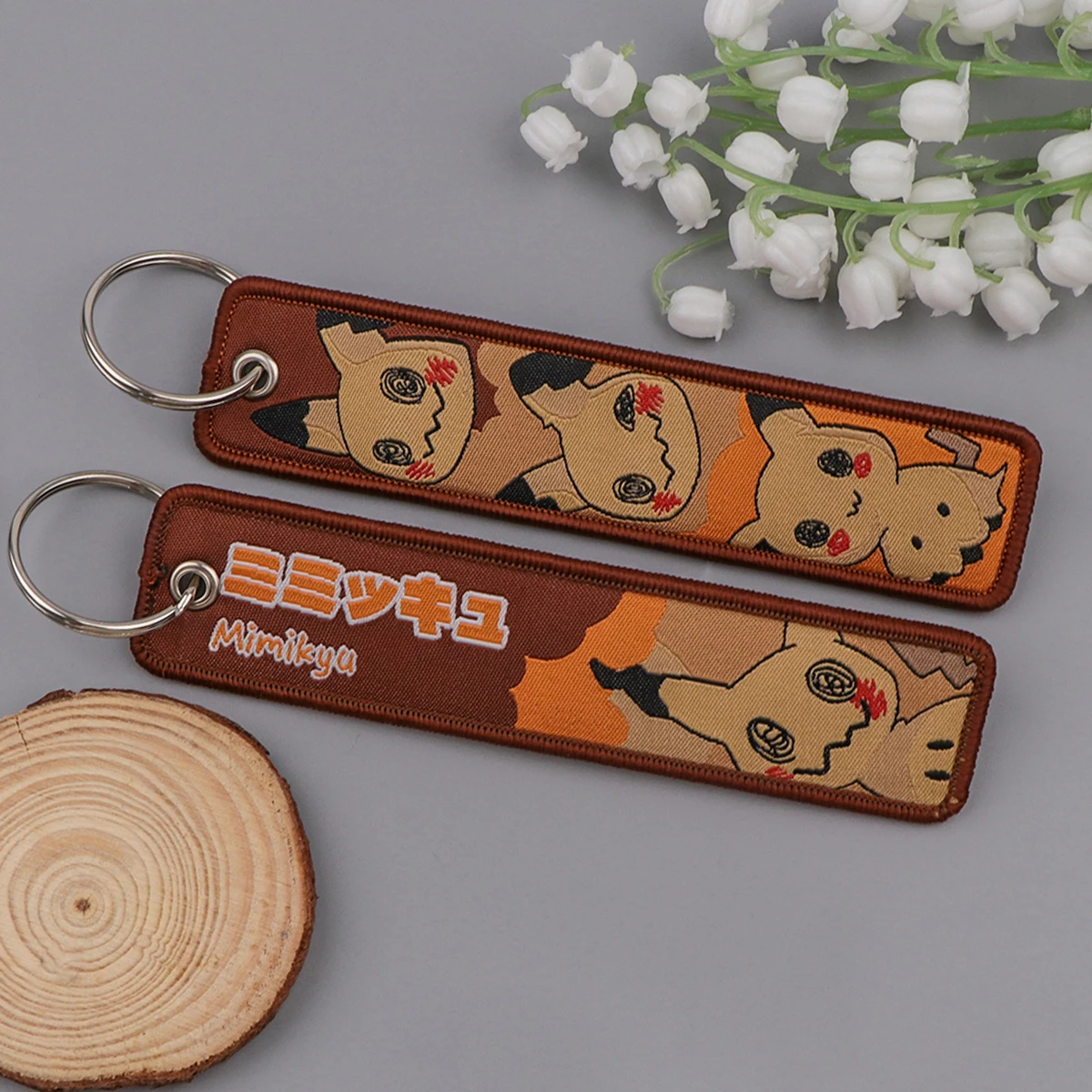Japanische Anime Spiel Monster Stickerei Jet Tag Schlüsselanhänger Halter Schlüsselanhänger Frauen Männer Schlüsselanhänger Schlüsselanhänger für Motorräder – Detail 4