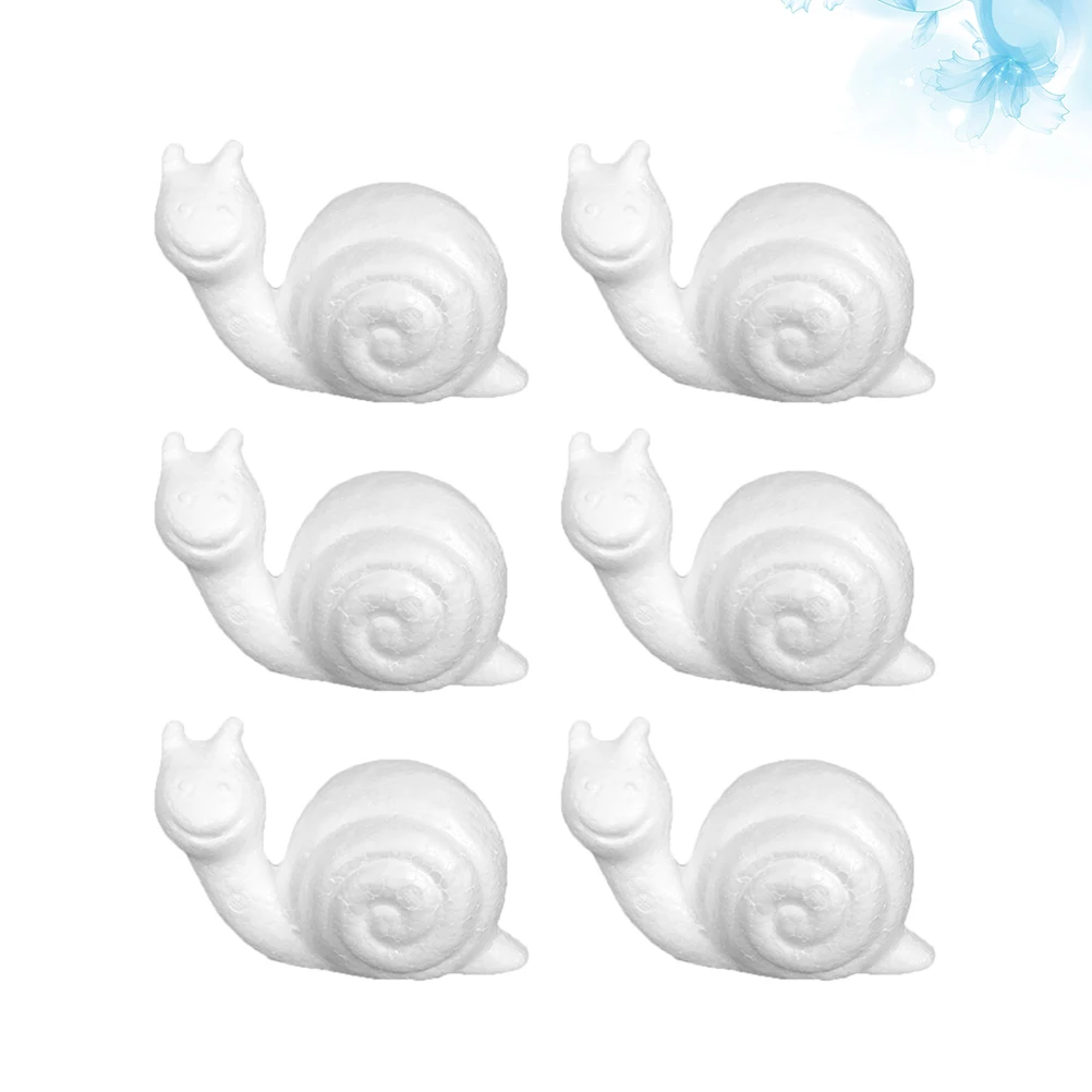 

6 Pcs Foam Snail Ornament Kid Gifts Kids Toys DIY Model Flower Arrangement Child