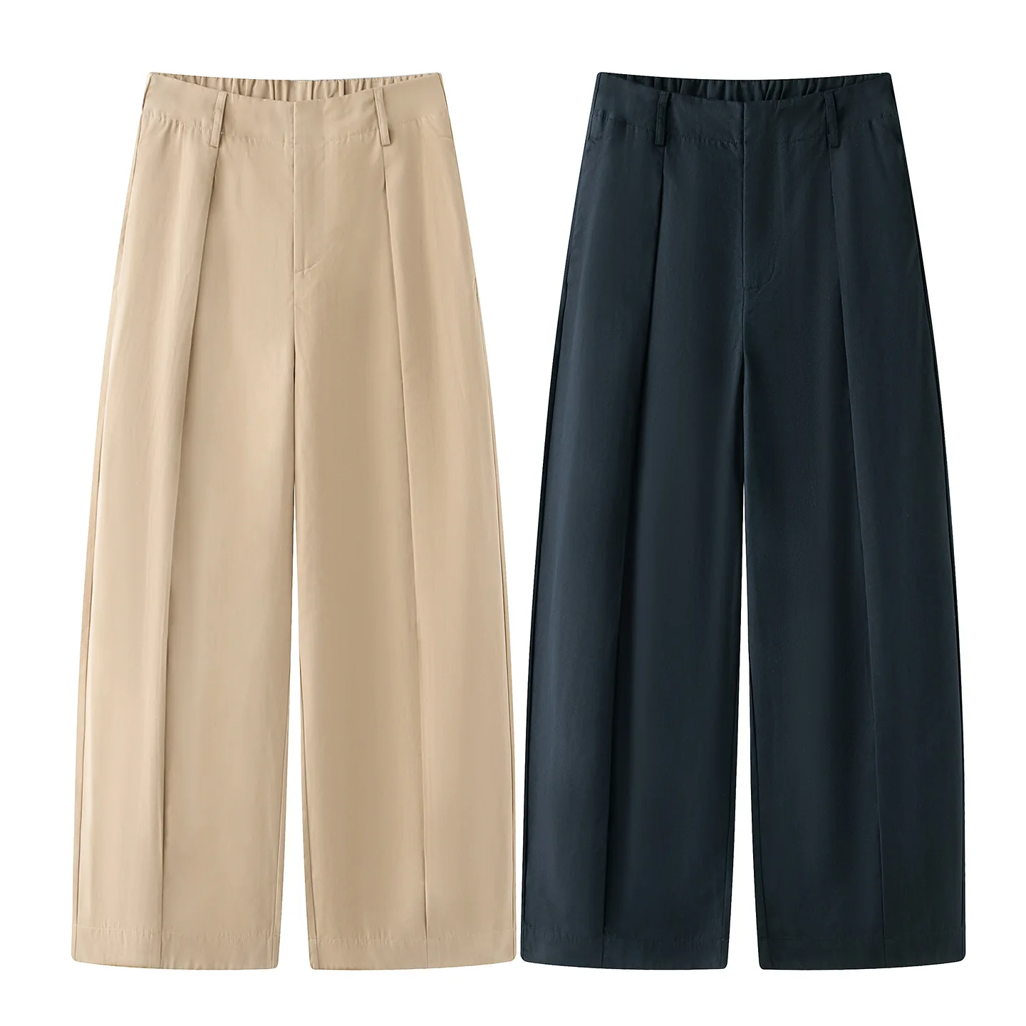 Dave&Di Suit Wide Leg Pants 2026 Summer New French Style Commuting High Waist Slimming Straight Leg Cropped Pants