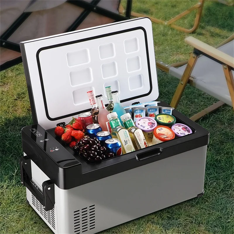 Mini Car Refrigerator With Compressor Dual-Use 12V/24V Outdoor Refrigeration Small 18L/30L/40L Ice Maker For Home And Car