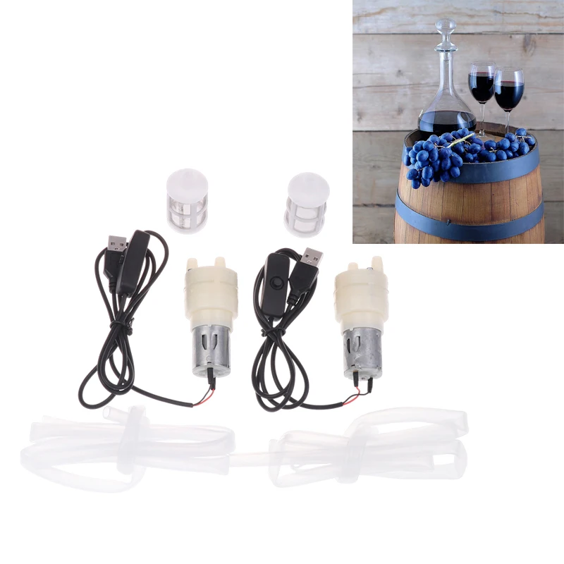 5V USB Automatic Electric Wine Pump - Rechargeable Wine Extractor with Filter Silicone Tube for Home Party Bar Accessories