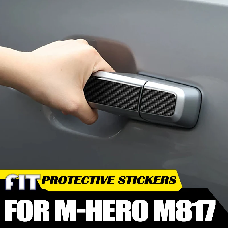 Car Door Handle Protective Sticker Fit for Dongfeng Mengshi M817 2025 2026 Modified Car Tailgate Handle Protective Film Parts
