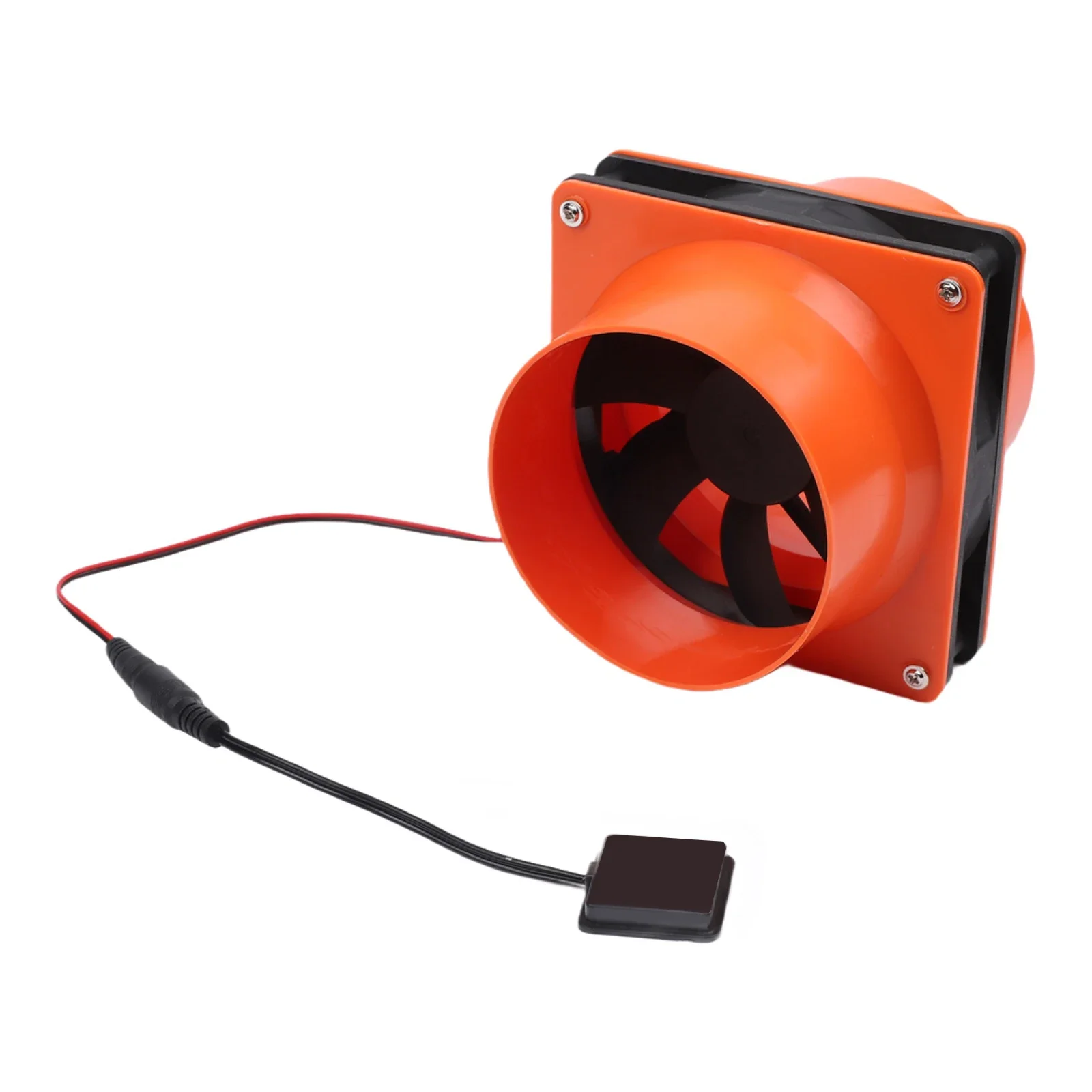 10W Solar Panel Round Duct Fan Cooling Environment Long-lasting Performance Multiple Applications For RV For Attics