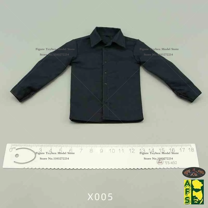 AFS Original 1/6 Man Soldier X001 Loose Casual Shirt X004 X005 Official Solid Color Bottoming Top Clothes For 12