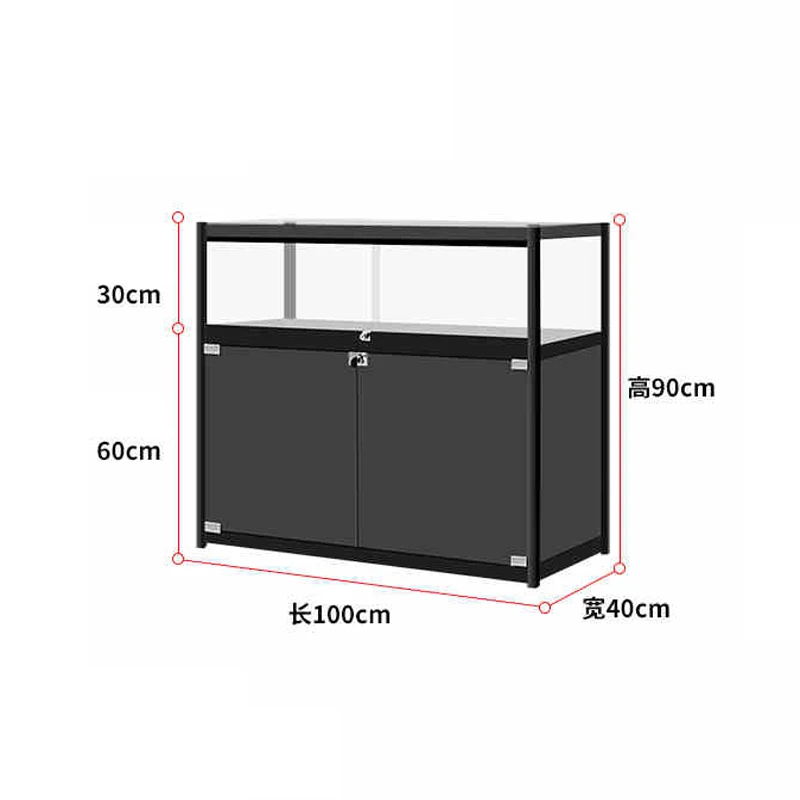 Custom.Custom Heavy Capacity Grocery Shop Glass Cabinet With Led Light Extra Vision Showcase Retail Store Furniture Display Cabi