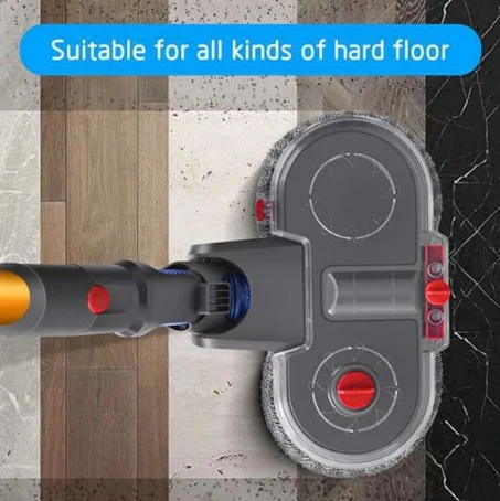 Electric Mop Head For Dyson V10 Slim/ V12 Detect Slim Vacuum Cleaner Mop Attachment With Water Reservoir Cleaning Rag Cloth Part