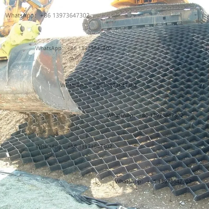 Pavé de grille au sol, rouleau d'asphalte, stabilisateurs de sol pour allée, système de pavage de Parking pour route de gravier