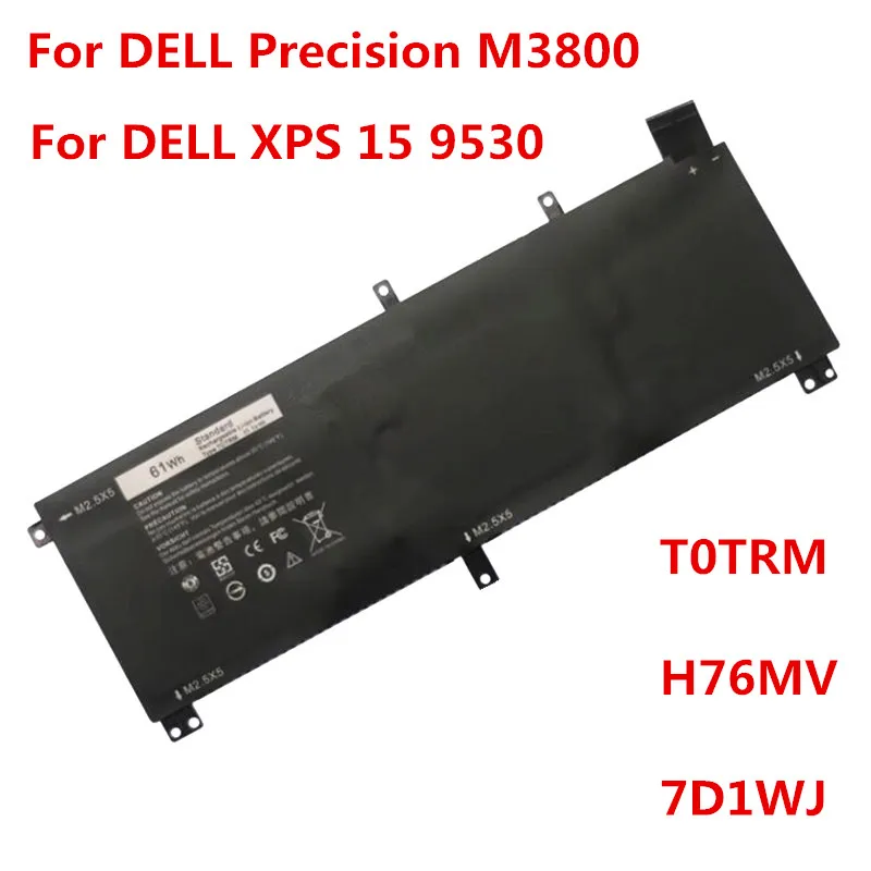 Laptop Battery For DELL Precision M3800 XPS 15 9530 For battery T0TRM   H76MV   7D1WJ