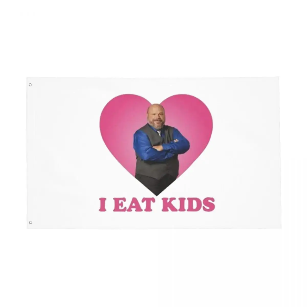 I Eat Kids Bertram Flag Double Sided Indoor Outdoor Banner Polyester Hanging Decoration