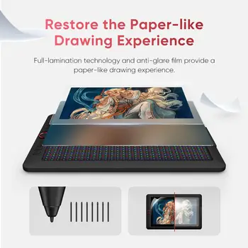 Tablet graficzny XPPen Artist 15.6 Pro V2 z rysikiem X3 Pro, monitorem graficznym i cyfrowym wyświetlaczem animacji dla systemu Android, Windows i Mac 12 best sales tablet ogniowy - №8