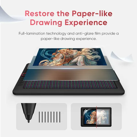 XPpen Artist 15.6 Pro V2 графический планшет с экраном 15.6 дюймов — внешний вид товара
