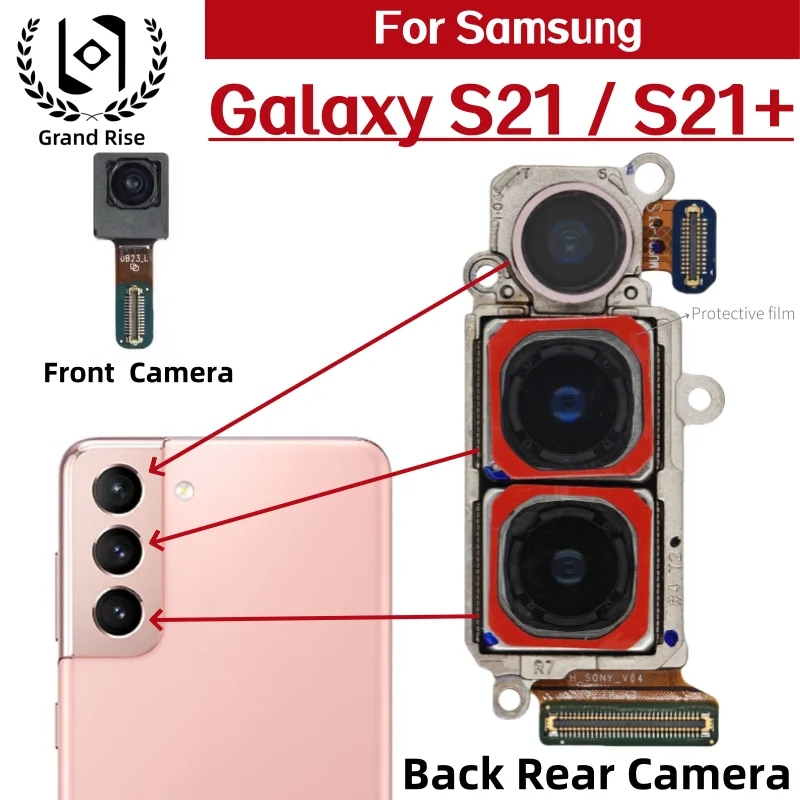 

For Samsung Galaxy S21 Galaxy S21 Plus + Camera Set Front camera Rear camera SM-G991B SM-G991U SM-G996B SM-G996U Main Camera