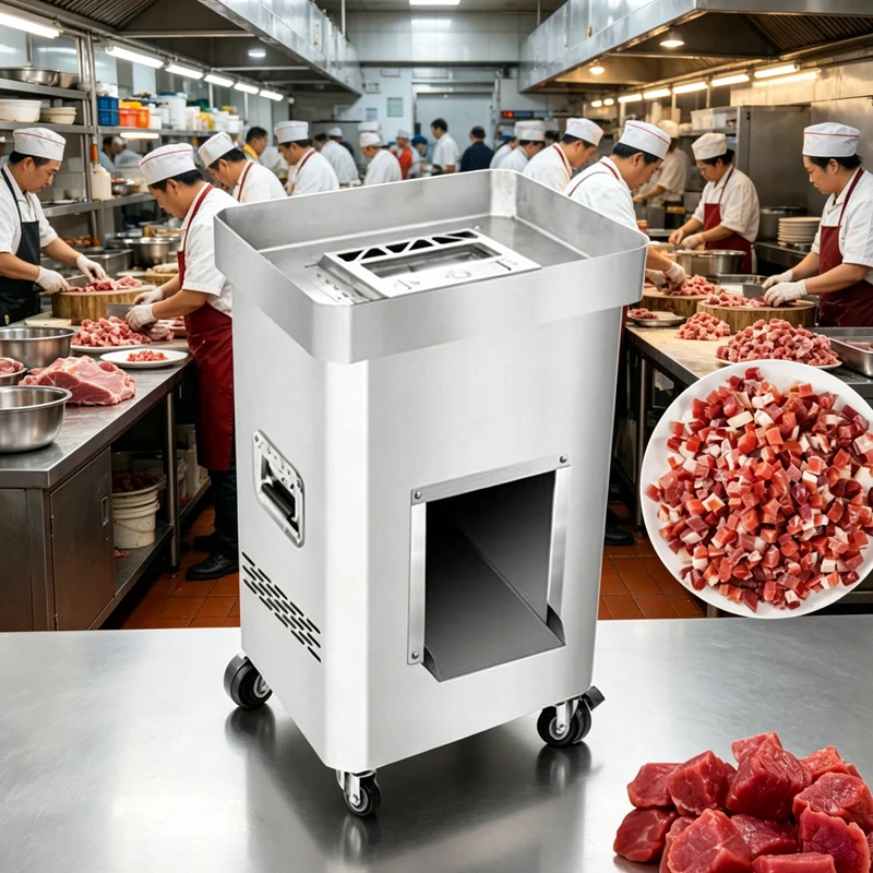 Commercial Multifunctional Meat Cutting Machine Automatic Chicken Beef Shredder for Kitchen Fresh Food Processor