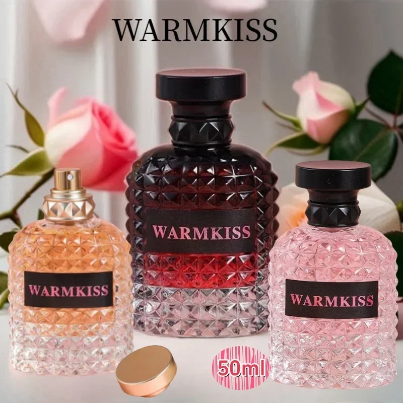 WARMKISS Eau De Toilette feminina francesa com fragrância duradoura Fragrância floral amadeirada fresca e natural 50ml