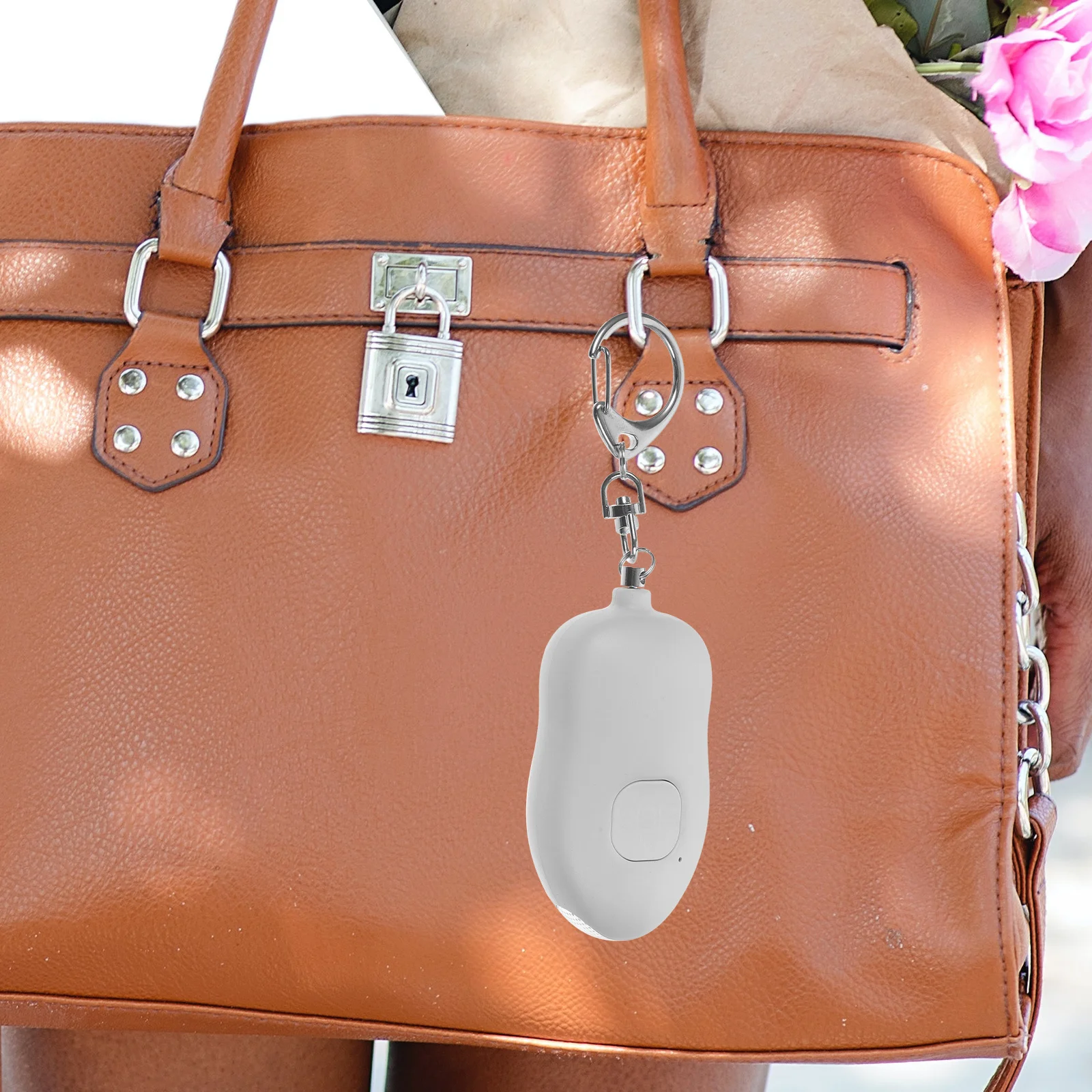 مكافحة الذئب مصباح يدوي 130Db بصوت عال جهاز السلامة في حالات الطوارئ للنساء الذاتي الصغيرة مصباح ليد إنذار الطوارئ #5