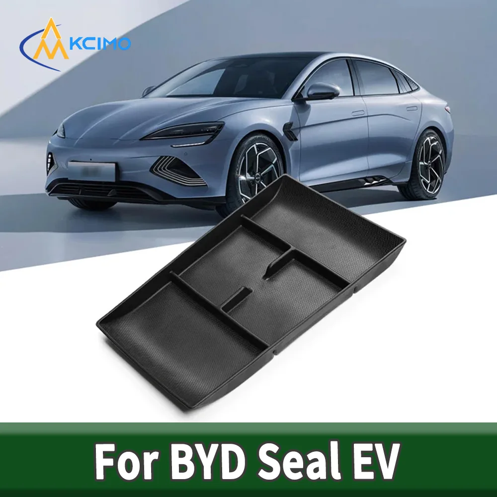 

For BYD Seal EV Central Armrest Lower Layer Storage Tray TPE Center Console Organizer Anti Tidying Auto Interior Accessories