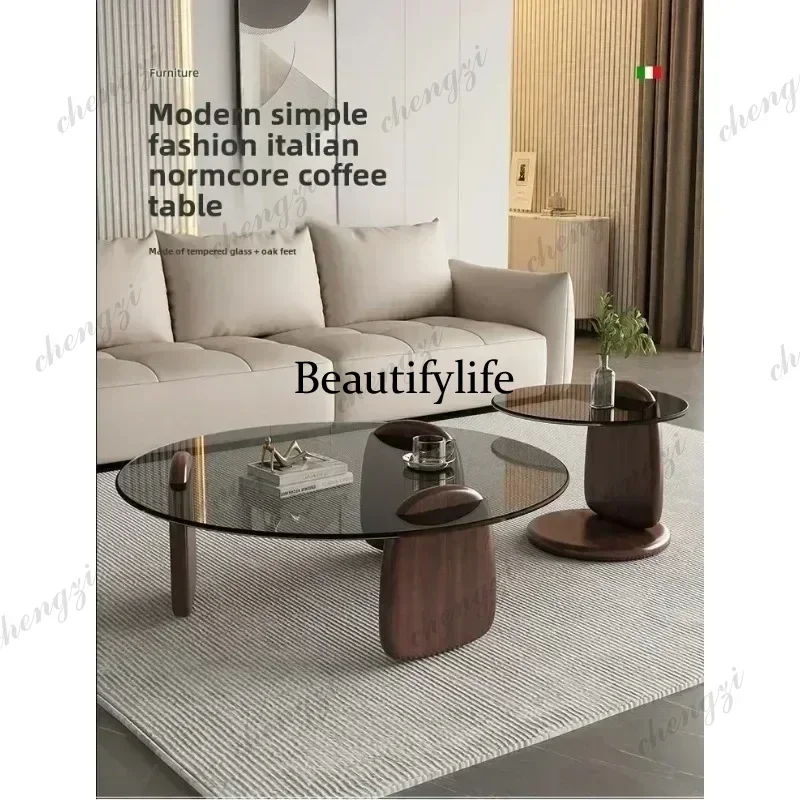 10  Glass Round Table, Multi-colour Size Set, Tea Table Coffee Table, High Temperature Resistance, Easy To Clean, Office Cafe