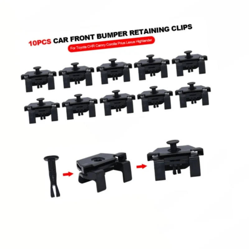 

Car Front Bumper Retaining Clips Kit Fender Retainer Fasteners For Toyota Chr Camry Corolla Prius Lexus Highlander Reiz Камри 40